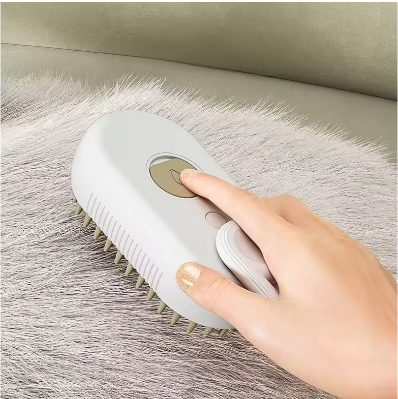 HappiestPet™ 3-in-1 Gentle Steam Grooming Brush