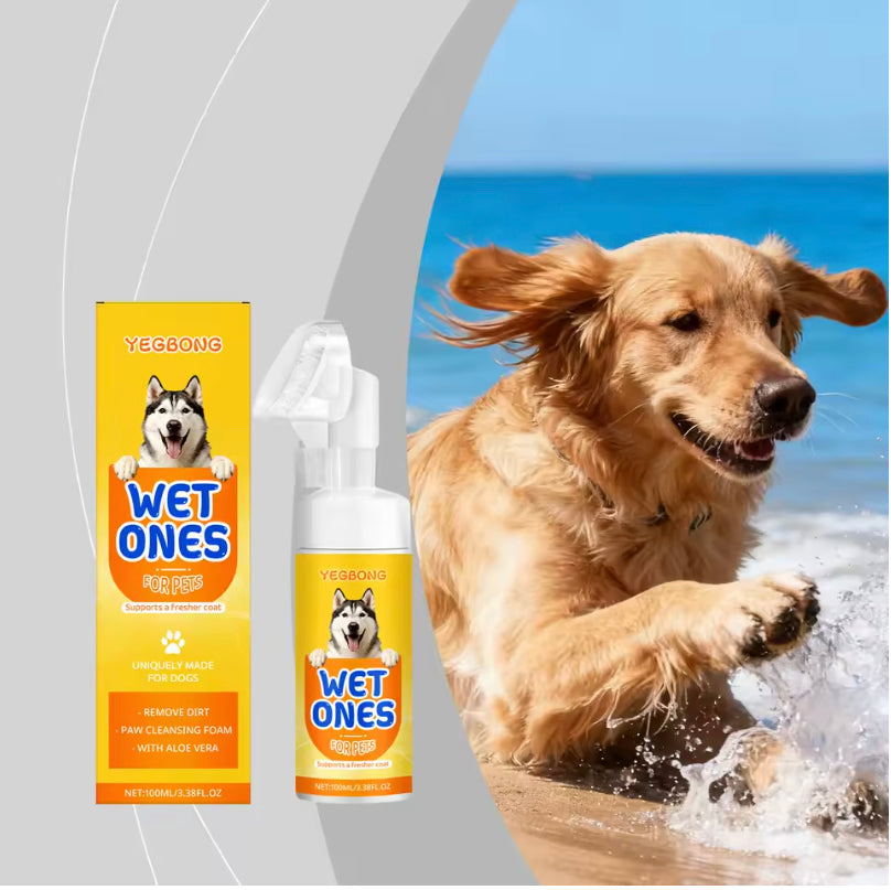 HappiestPet™ PawGlow Cleaner – No-Rinse Foam with Brush