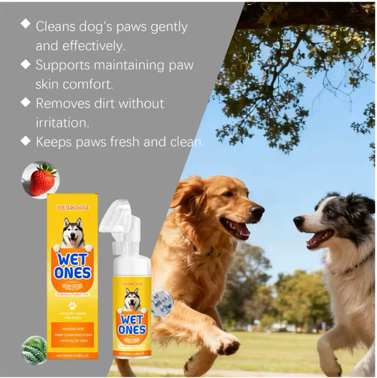 HappiestPet™ PawGlow Cleaner – No-Rinse Foam with Brush
