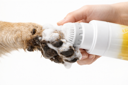 HappiestPet™ PawGlow Cleaner – No-Rinse Foam with Brush