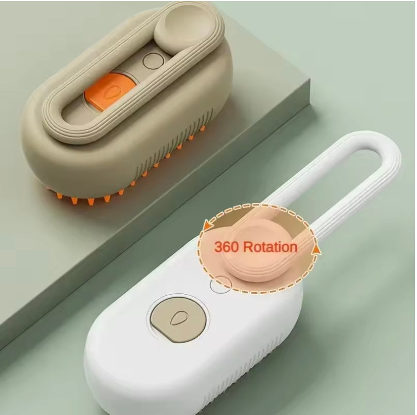 HappiestPet™ 3-in-1 Gentle Steam Grooming Brush