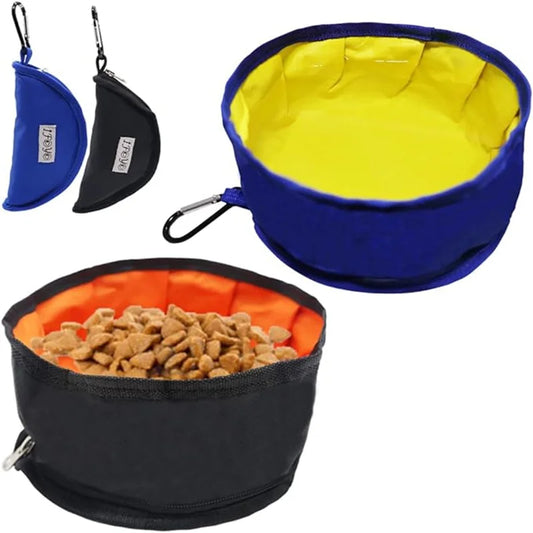 Portable Pet Water Food Feeder Bowl convenient Collapsible Feeding Water For Dog Puppy Cat Outdoor Folding Bowl Pet Supplies