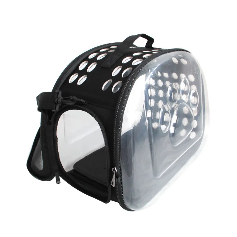 Pet Cat Carrier Bag for Travel Breathable Handbag Puppy Cats Bag Transparent Portable Shoulder Strap Bag for Small Pet Cats Dog