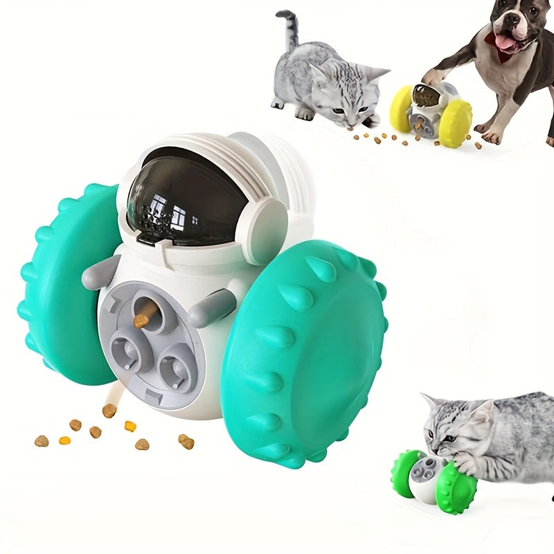 1pc Leak-Proof Interactive Pet Toy for Dogs - Tumbler Puzzle for Fun Training and Teeth Cleaning