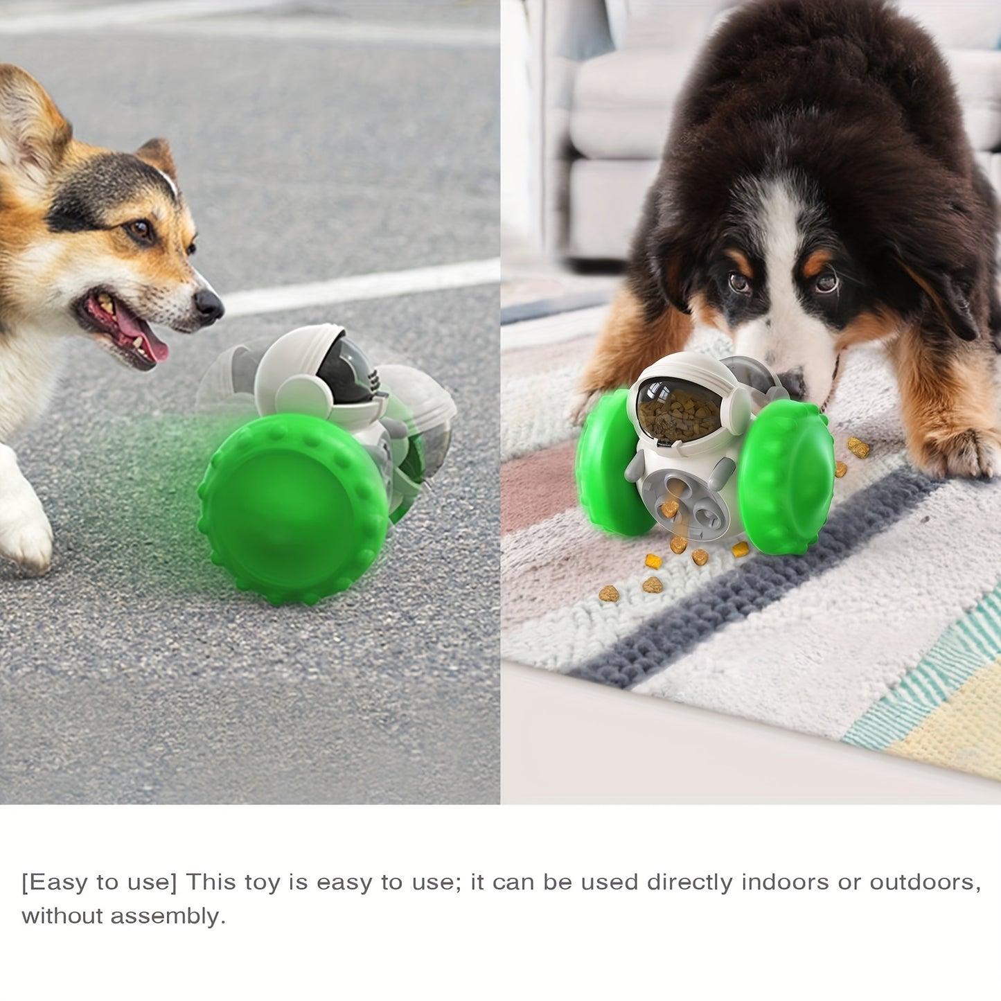 1pc Leak-Proof Interactive Pet Toy for Dogs - Tumbler Puzzle for Fun Training and Teeth Cleaning