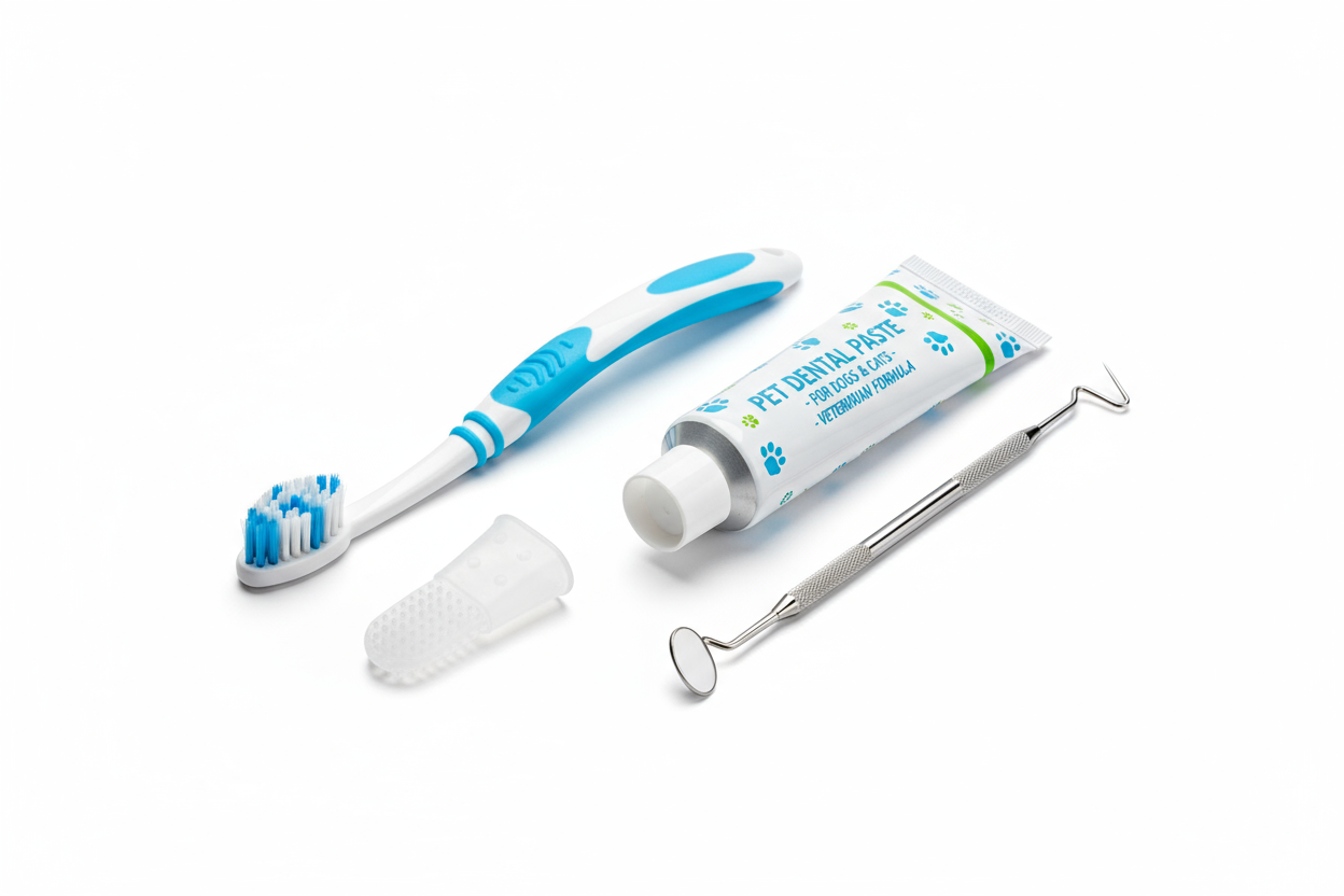 pet teeth cleaning set