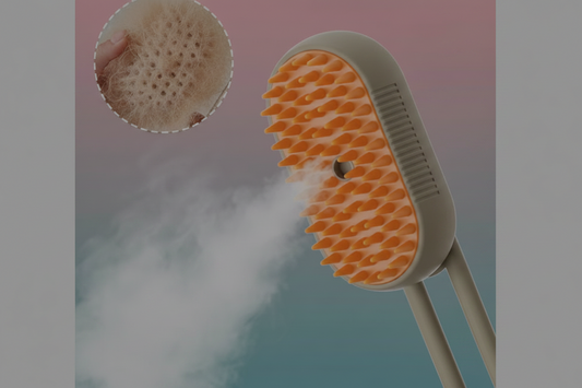 HappiestPet™ 3-in-1 Gentle Steam Grooming Brush